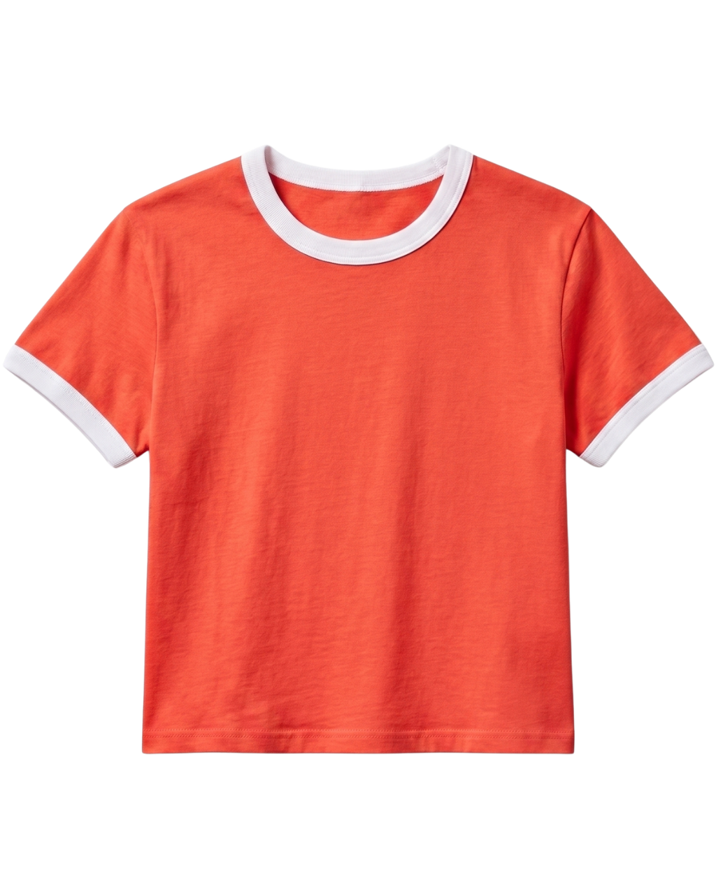 Orange Ringer Baby Tee