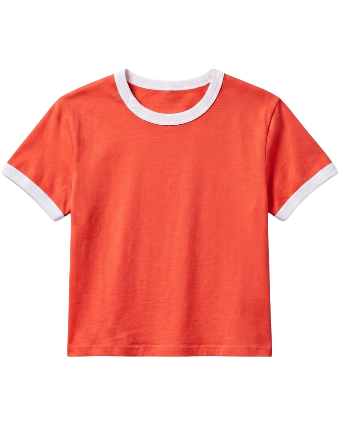 Orange Ringer Baby Tee