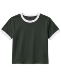Olive Ringer Baby Tee
