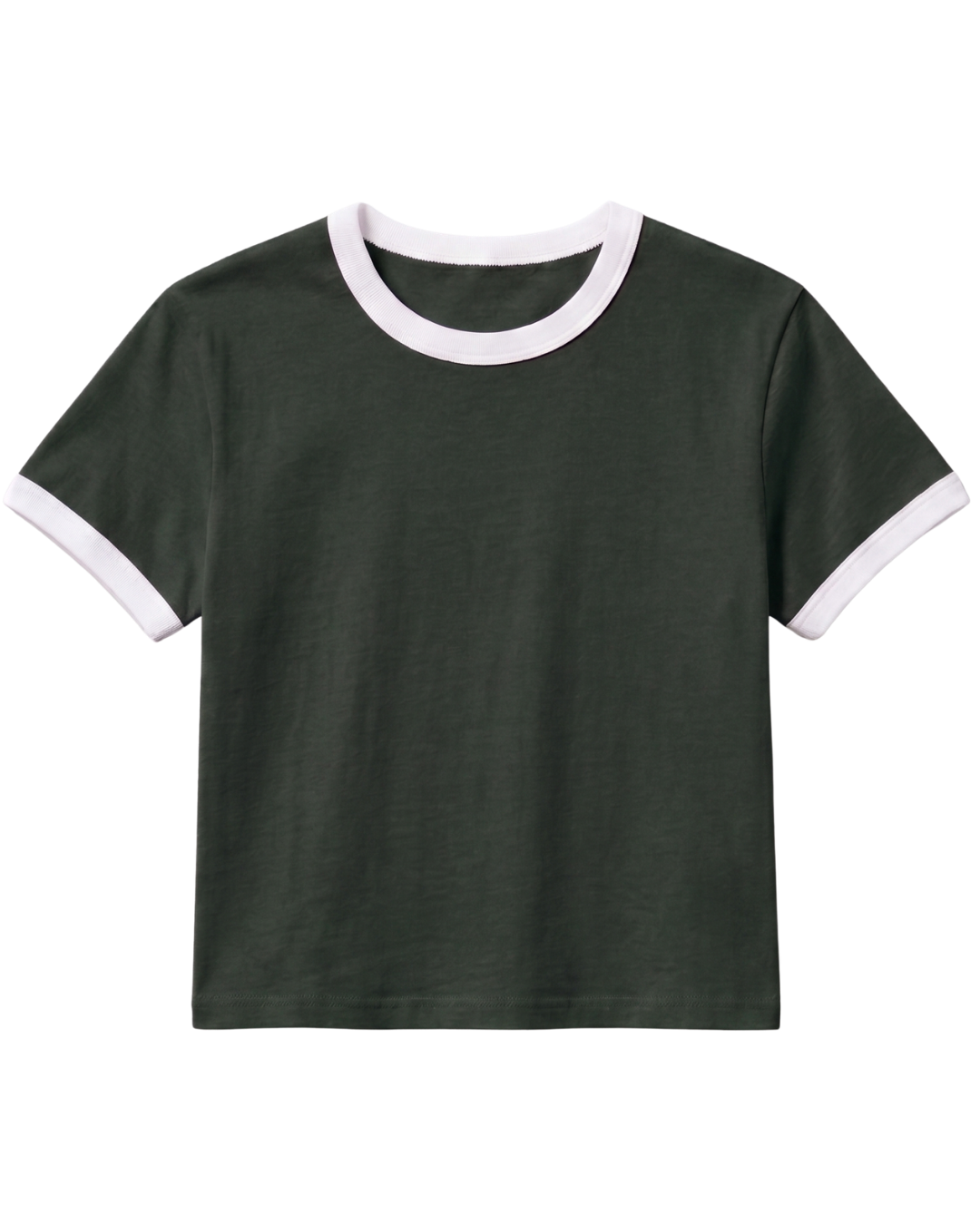 Olive Ringer Baby Tee