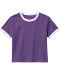 Purple Ringer Baby Tee