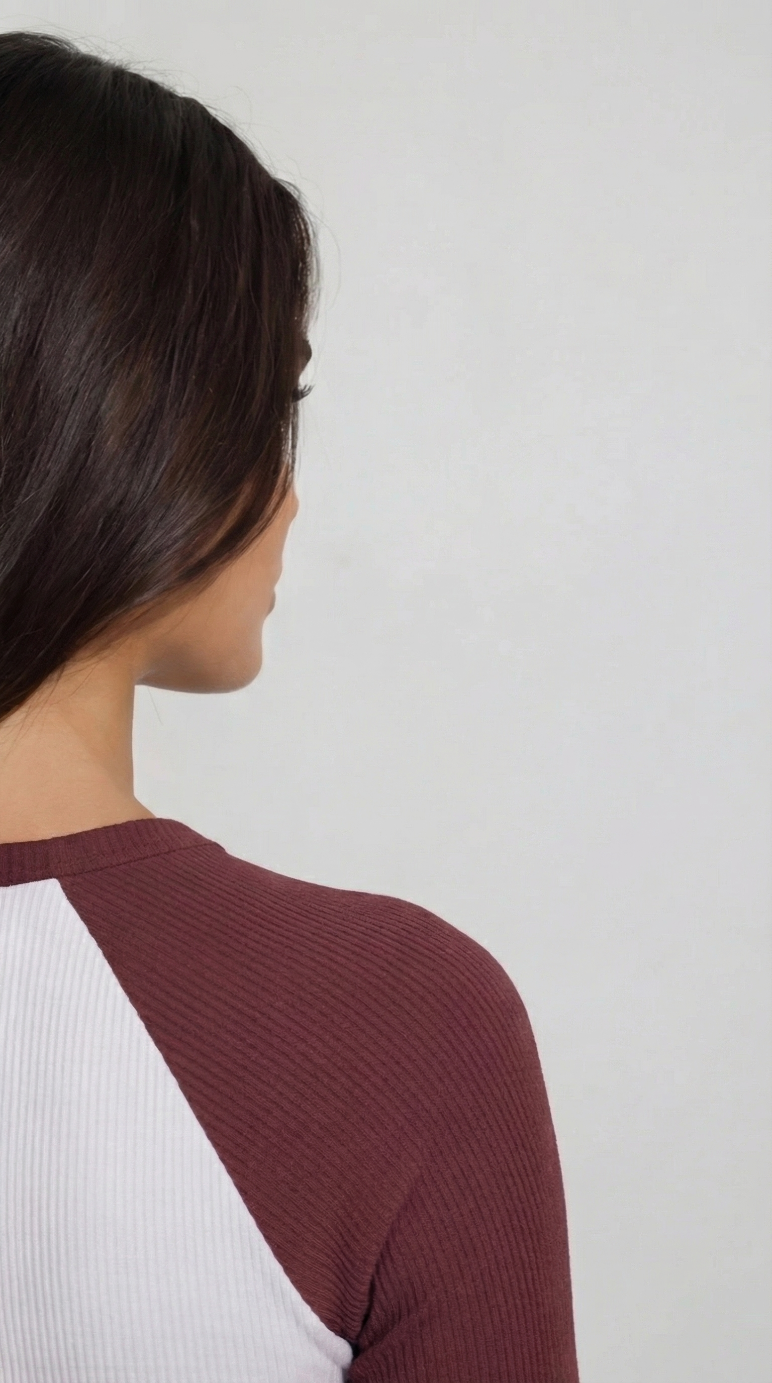Long Sleeve Meridian Raglan Burgundy