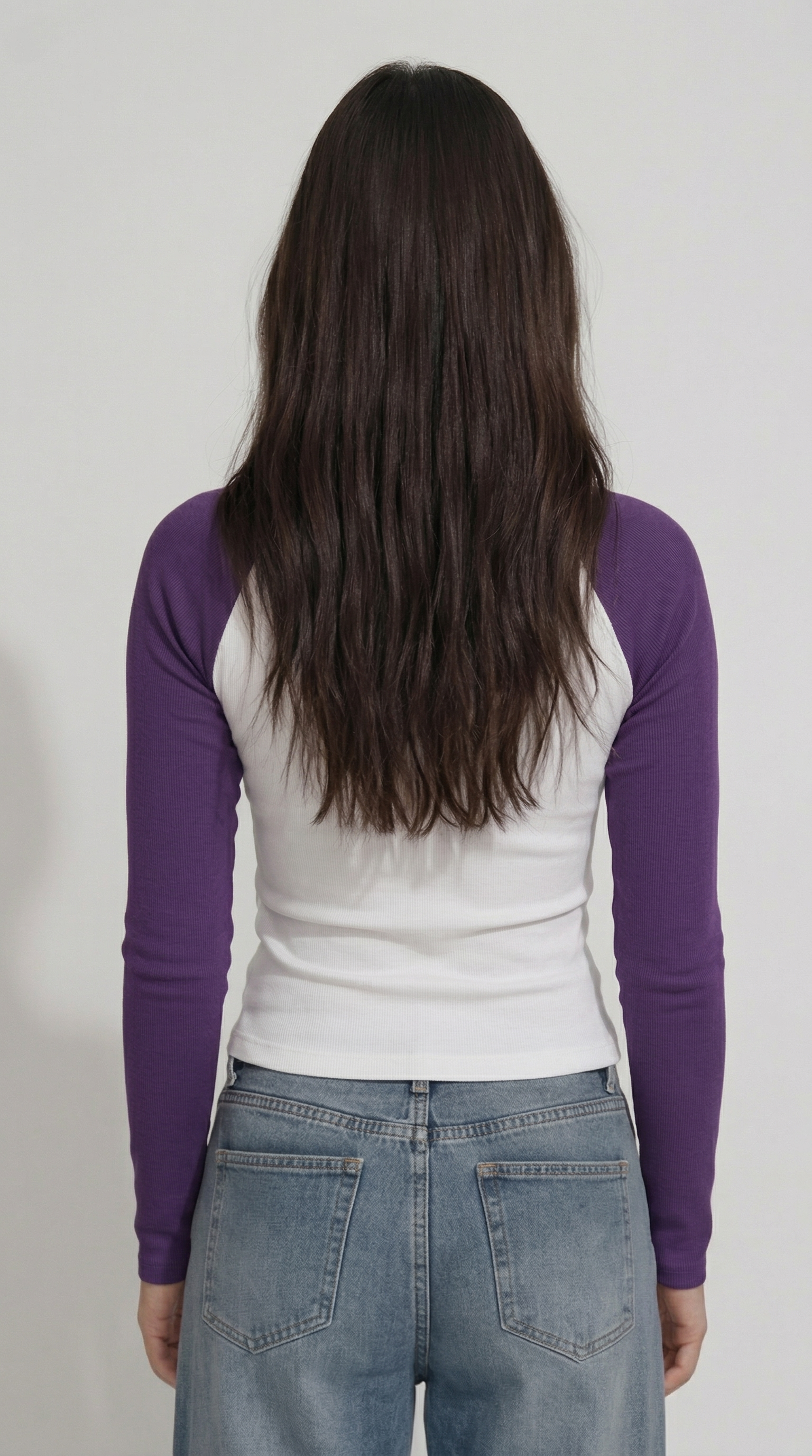 Long Sleeve Meridian Raglan Purple