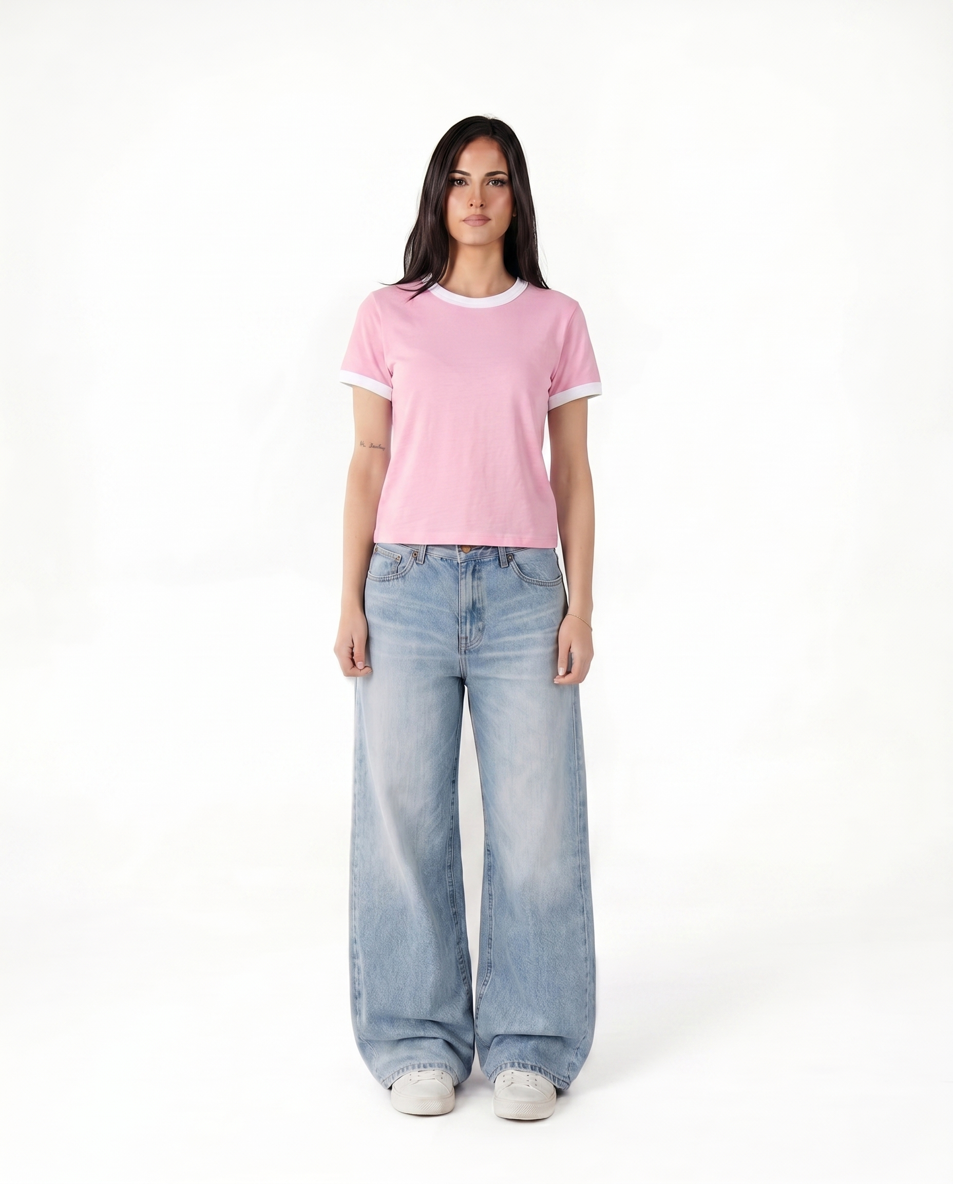Pink Ringer Baby Tee