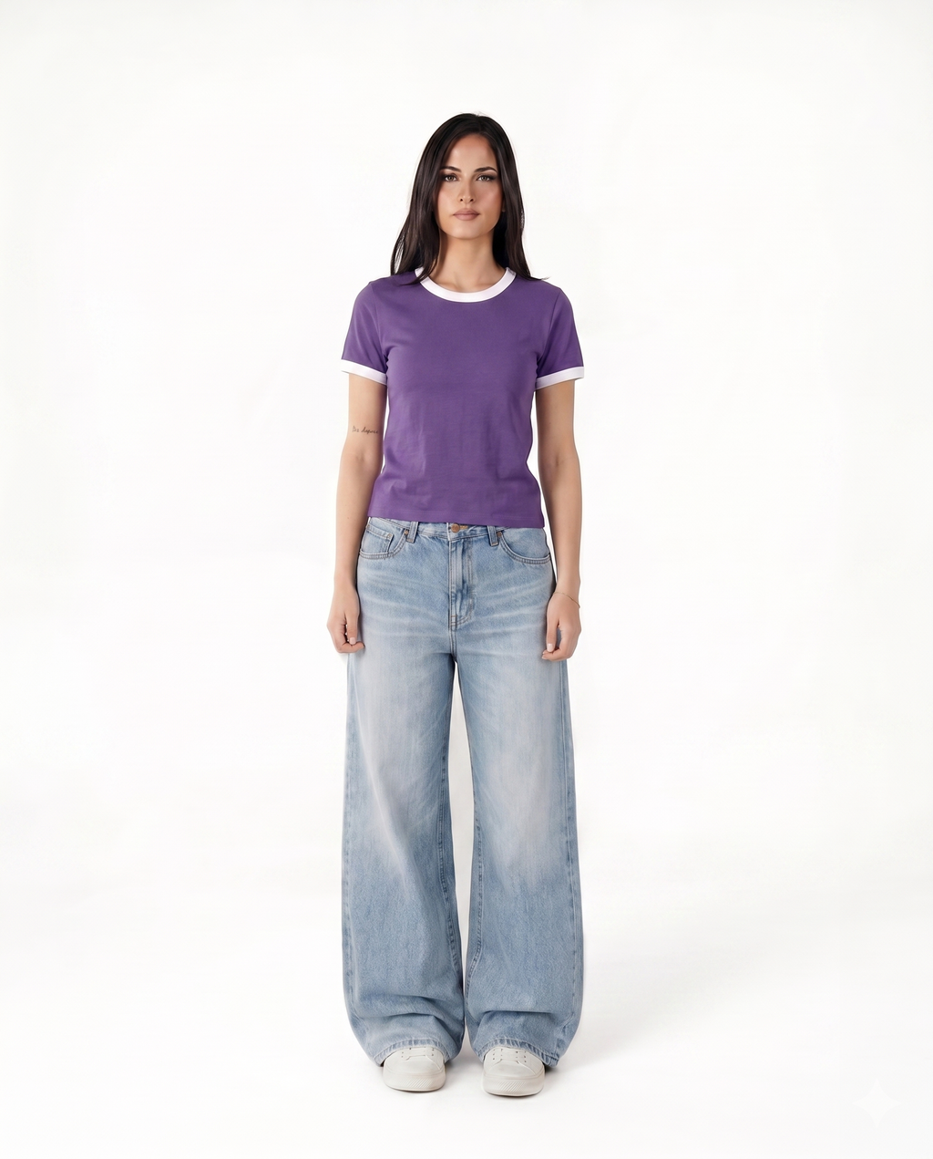 Purple Ringer Baby Tee